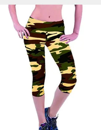 High-Waisted Printed Capris, Stretch Shaping Leggings