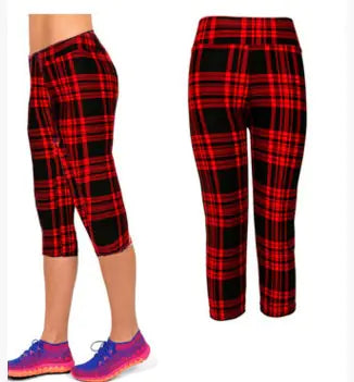 High-Waisted Printed Capris, Stretch Shaping Leggings