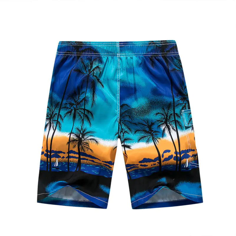 "Men's Casual Beach Pants - Personalized Printed Design"
