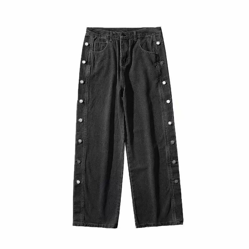 Men's Hip Hop Loose Straight Leg Wide Leg Jeans